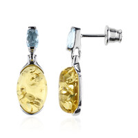 Orecchini in argento con Ambra Baltica