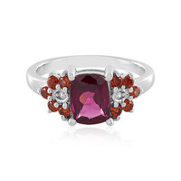 Anello in argento con Granato Magenta
