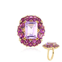 Anello in argento con Ametista Rose de France