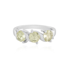 Anello in argento con Quarzo Limone