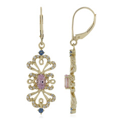 Orecchini in oro con Spinello Rosa (Adela Gold)
