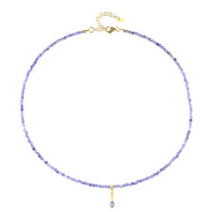 Collana in argento con Tanzanite