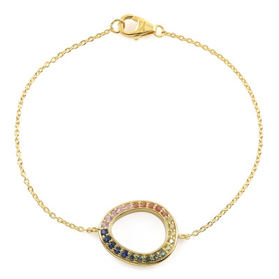 Bracciale in argento con Zaffiro Blu