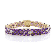 Bracciale in argento con Ametista Zambiana
