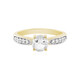 Anello in argento con Petalite