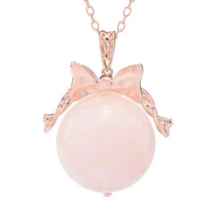 Collana in argento con Quarzo Rosa (Gems en Vogue)