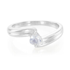 Anello in argento con Pietra di Luna Arcobaleno
