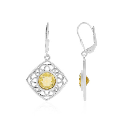 Orecchini in argento con Fluorite Gialla