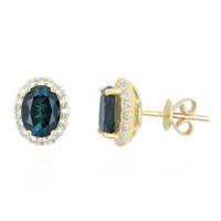 Orecchini in oro con Indicolite Brasiliana