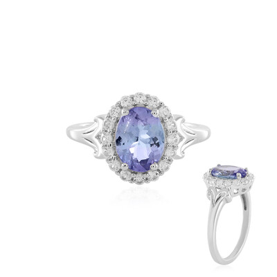 Anello in argento con Tanzanite (non riscaldata)