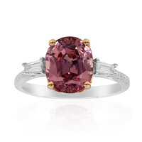 Anello in oro con Granato Malaya (CIRARI)