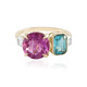 Anello in oro con Fluorite Rosa (Adela Gold)