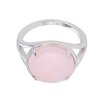 Anello in argento con Opale Pelle d'Angelo