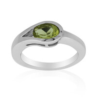 Anello in argento con Quarzo Ouro Verde