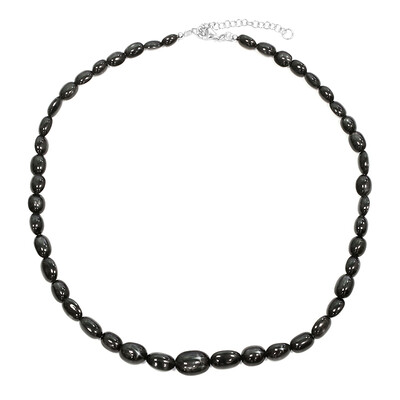 Collana in argento con Diopside Stellato d'India