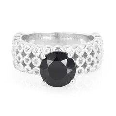 Anello in argento con Spinello Nero