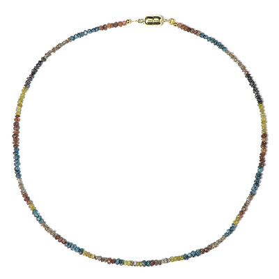 Collana in argento con Diamante Fancy(Adela Silber)