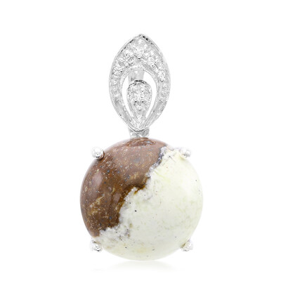 Ciondolo in argento con Magnesite
