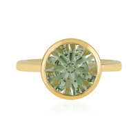 Anello in argento con Ametista Verde