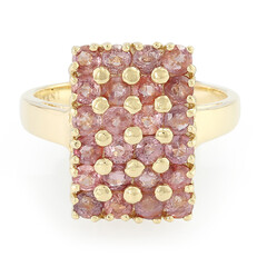 Anello in oro con Zaffiro Padparadscha (non riscaldato) (AMAYANI)
