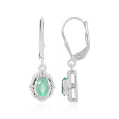 Orecchini in argento con Smeraldo Russo