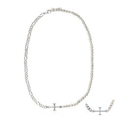 Collana in argento con Perla di Acqua Dolce (TPC)