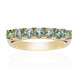 Anello in oro con Berillo Verde Menta Nigeriano