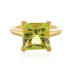 Anello in argento con Quarzo Limone