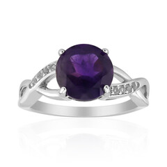 Anello in argento con Ametista Zambiana
