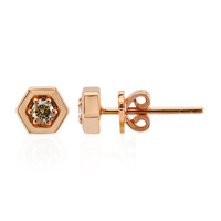 Orecchini in oro con Diamante Rose de France SI1 di Argyle