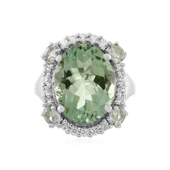 Anello in argento con Ametista Verde
