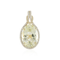 Ciondolo in oro con Kunzite Canarino (AMAYANI)