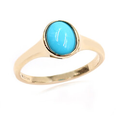 Anello in oro con Turchese Sleeping Beauty