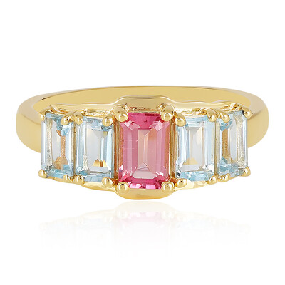Anello in argento con Tormalina Rosa