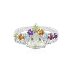 Anello in argento con Ametista Verde
