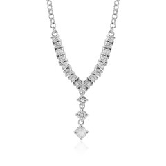 Collana in argento con Topazio Bianco