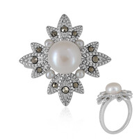 Anello in argento con Perla di Acqua Dolce