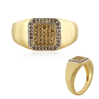 Anello in argento con Diamante Cioccolato I3