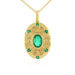 Collana in argento con Onice Verde