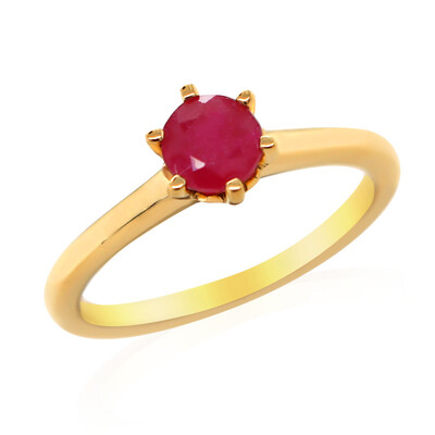 Anello in argento con Rubino