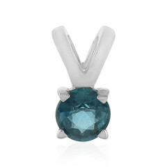 Ciondolo in argento con Cianite Blu Foglia di Tè