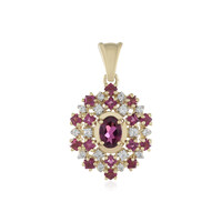 Ciondolo in oro con Rodolite