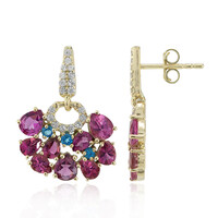 Orecchini in oro con Tormalina Rosa (Adela Gold)