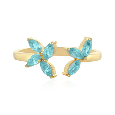 Anello in argento con Apatite Blu