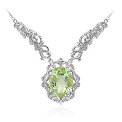 Collana in argento con Ametista Verde