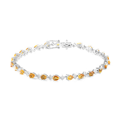 Bracciale in argento con Citrino