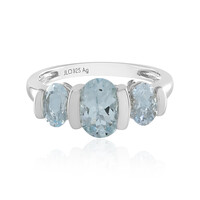 Anello in argento con Acquamarina Brasiliana