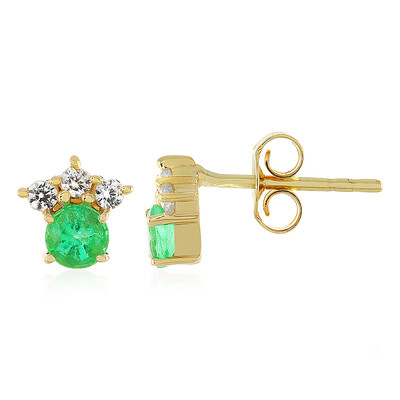 Orecchini in oro con Smeraldo Colombiano