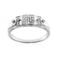 Anello da uomo in argento con Diamante I2 (I)