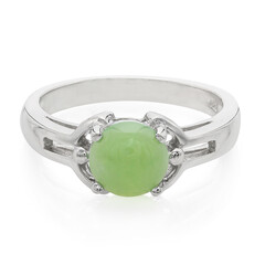 Anello in argento con Crisoprasio Imperiale